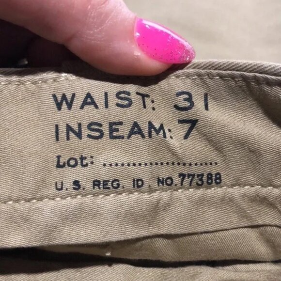 J.Crew tan shorts size 31, 7 inch inseam - Picture 9 of 10